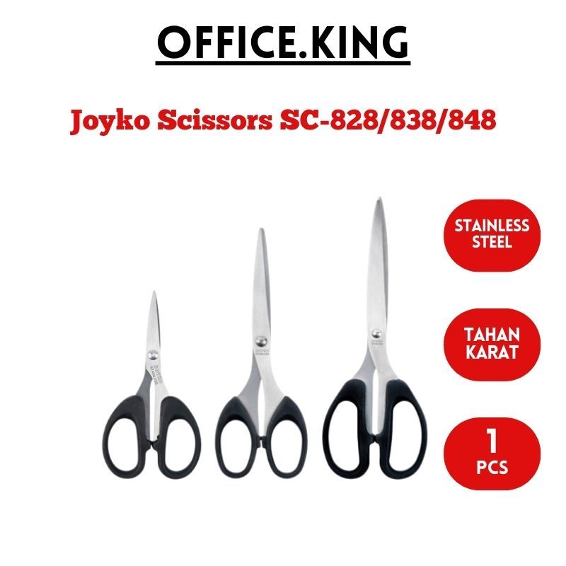 

JOYKO GUNTING SCISSORS (SC-828) (SC-838) (SC-848) Pemotong Kertas