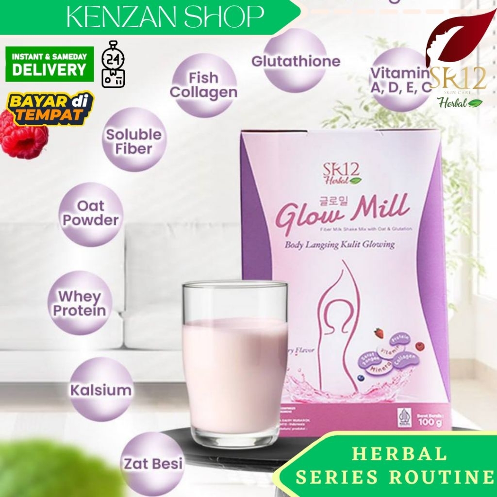 

Glow Milk SR 12 Susu Rendah Gula 200 Gr