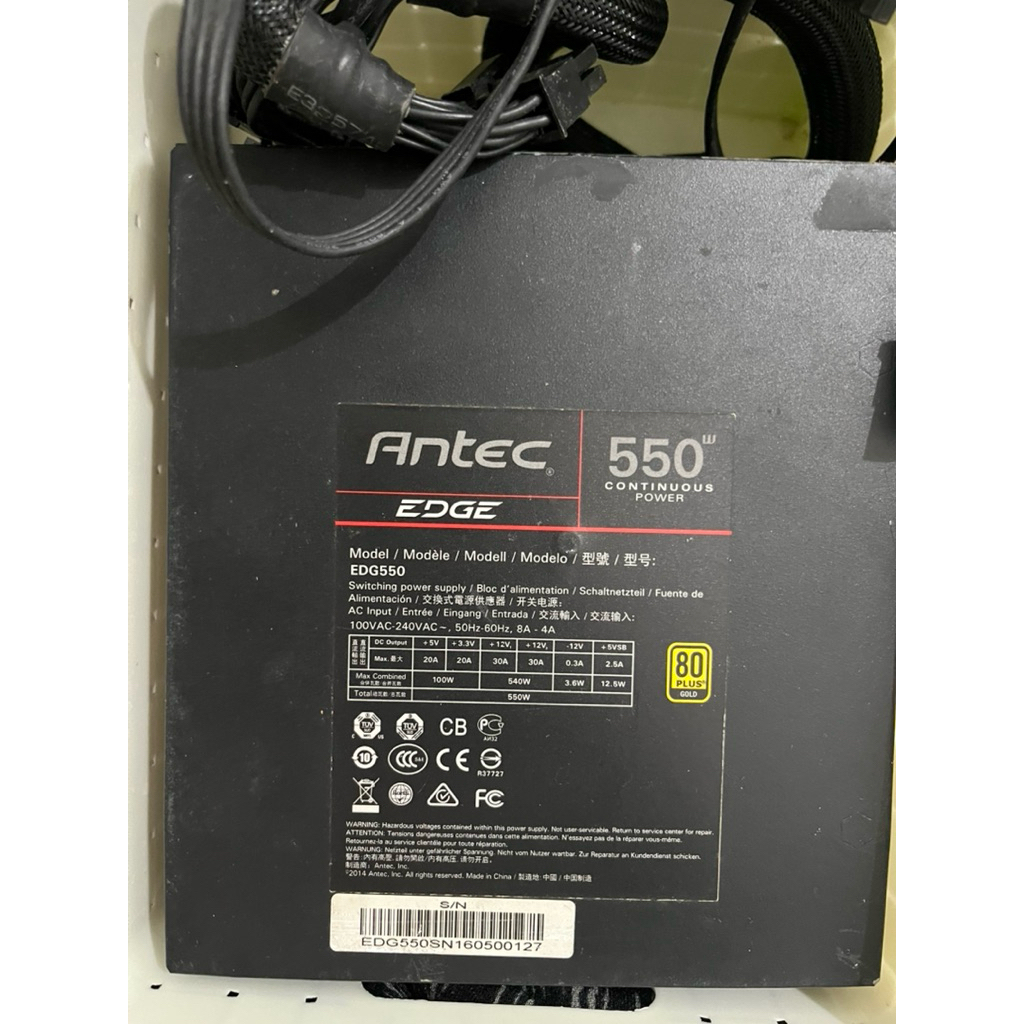PSU Antec 550W 80+ Gold