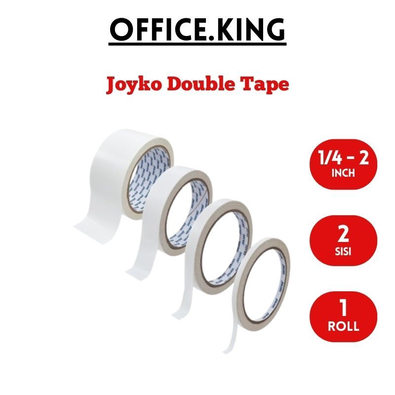 

JOYKO DOUBLE TAPE CELLOTAPE DSIDE 1" Selotip Dobeltip