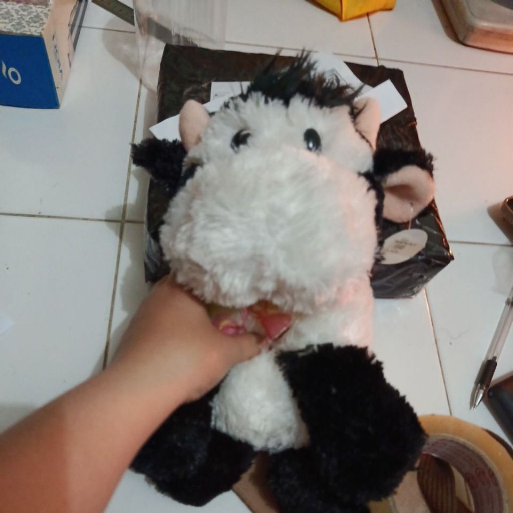 Boneka Sapi cimory Lucu anak bulu lembut halus