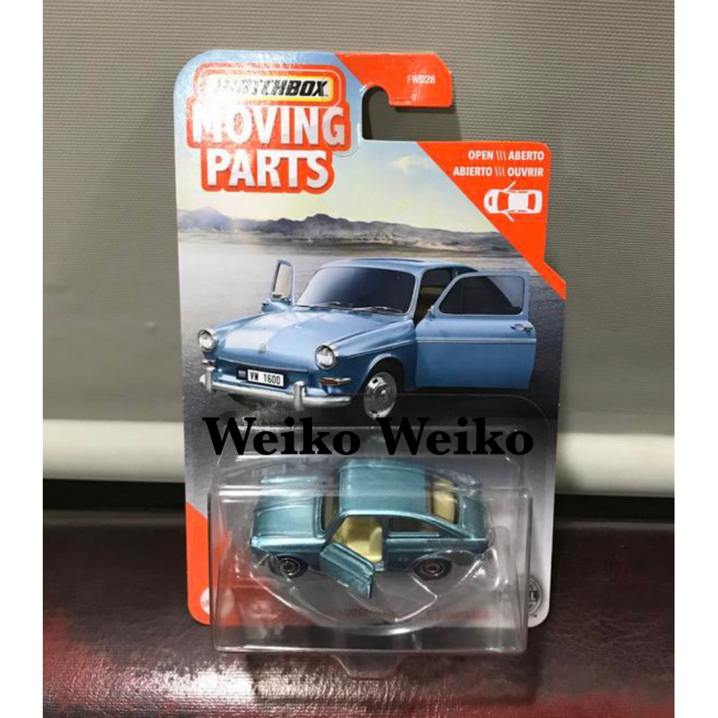 matchbox moving parts 1965 volkswagen type 3 fastback