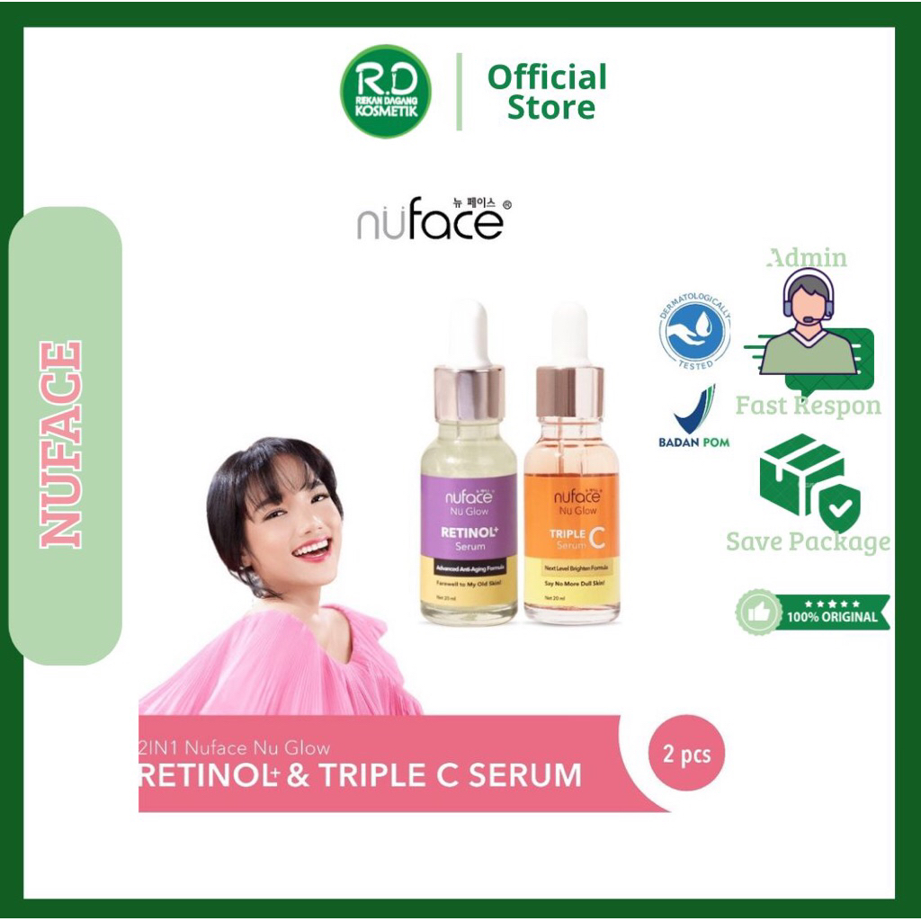 ❤️REKAN DAGANG❤️NUFACE SERUM / Nuface Retinol Serum / Nuface Triple C Serum