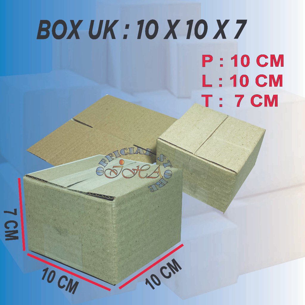 

Kardus ukuran 10x7x7 cm box packaging murah dus paket