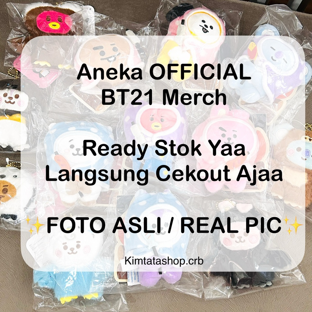 Official Merch Stuff Goods BTS BT21 Keychain Gantungan Kunci Keyring