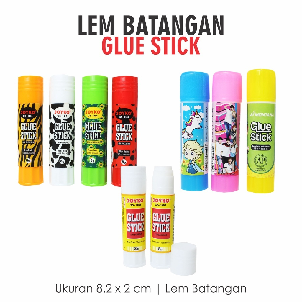 

Lem Glue Stik / Lem Kertas Batang Putar PC - 01 Isi 24
