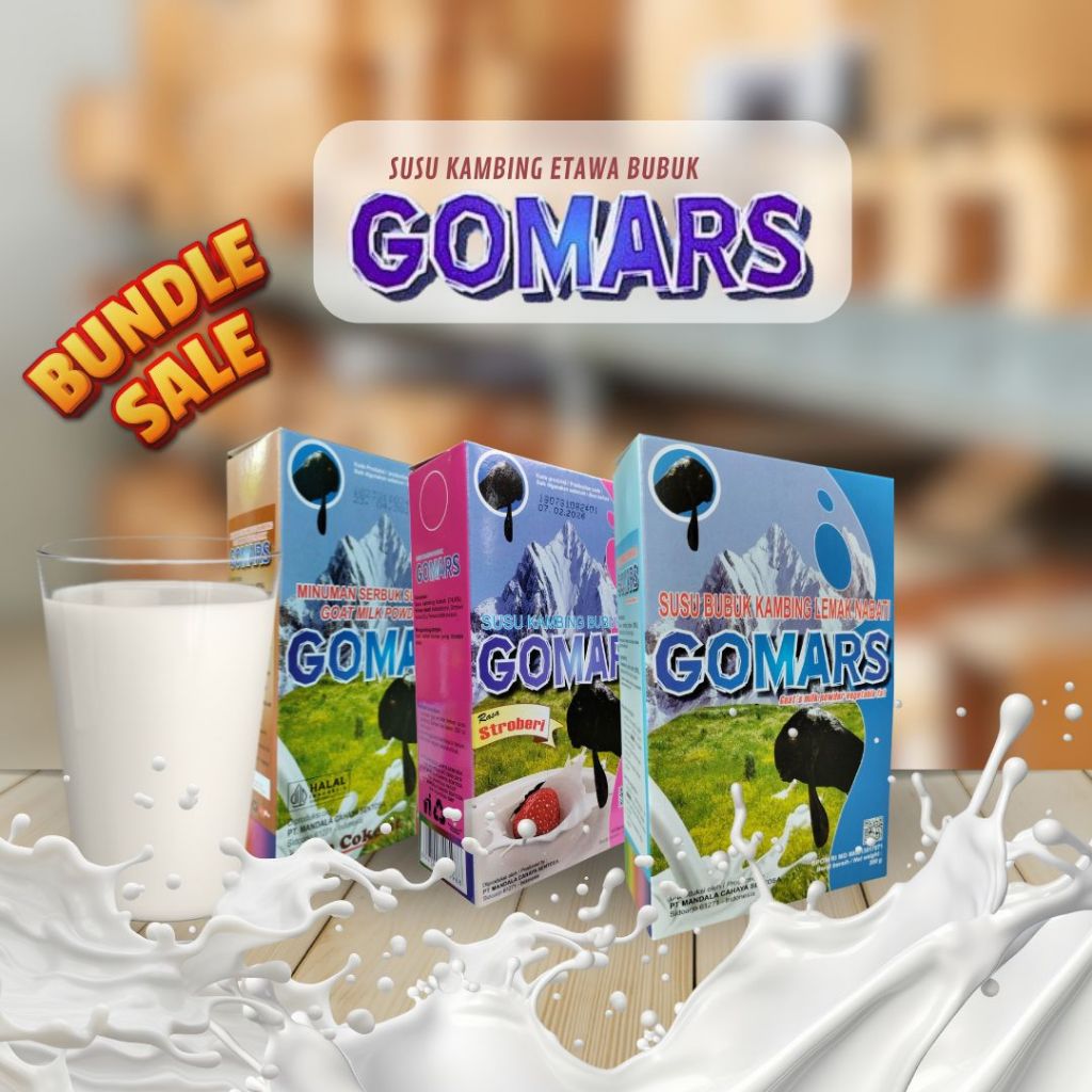 

Paket 5 BOX/Gomars Susu Kambing Original Rasa Anti Alergi