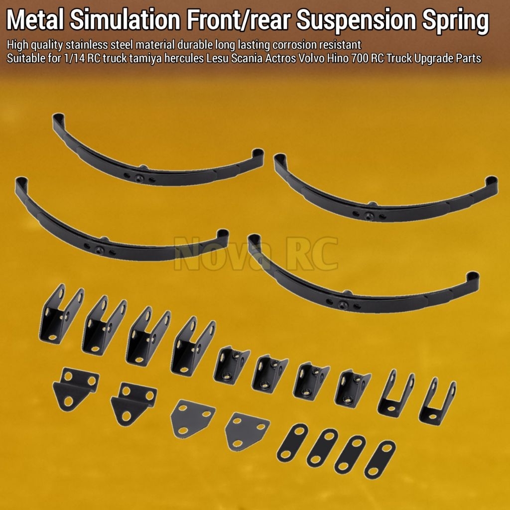 2pcs Sok suspension axle depan belakang RC truck tamiya 1/14 hard spring