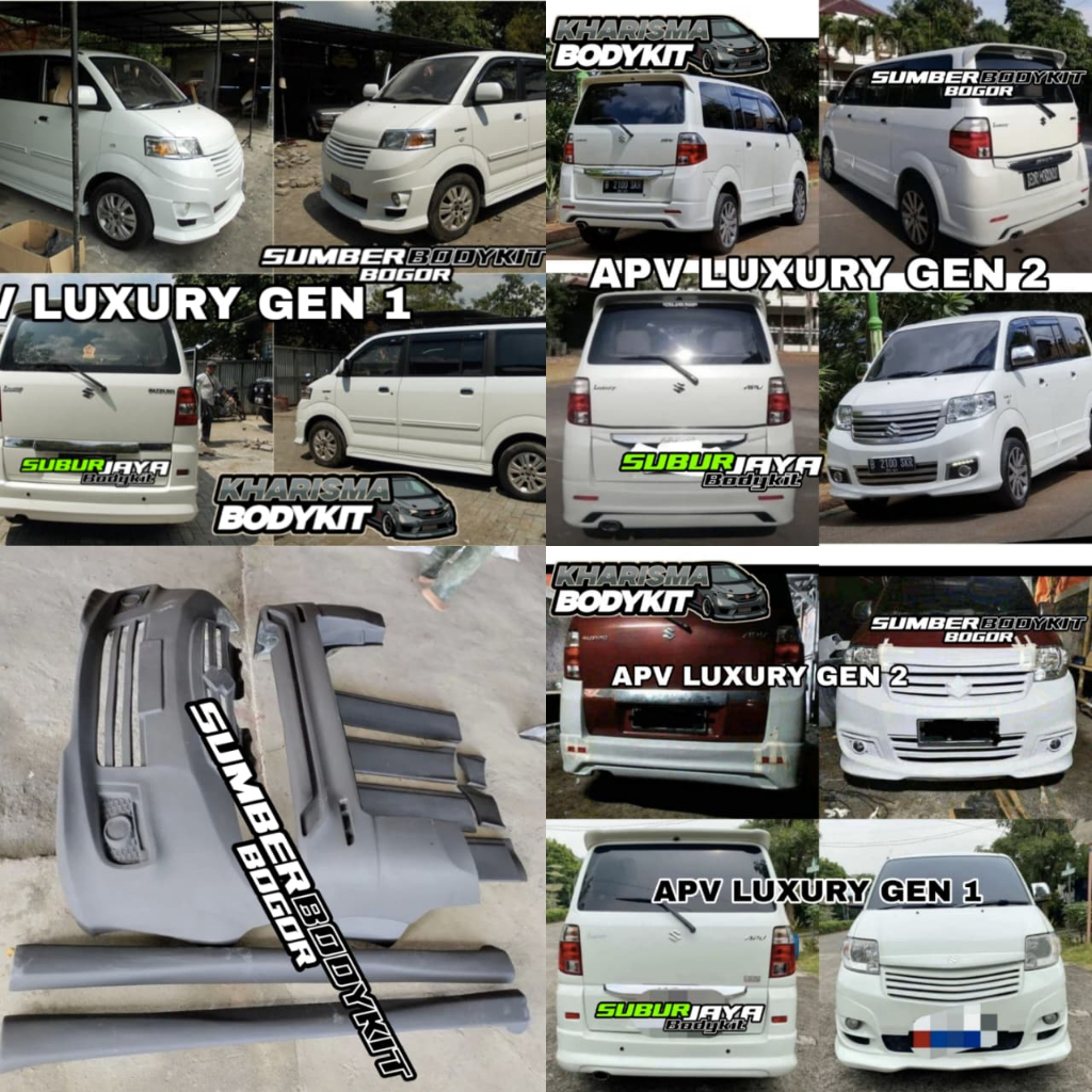 BODYKIT APV LUXURY GEN 1 GEN 2 TAHUN 2009 - 2017 BEMPER DEPAN BELAKANG APV LUXURY GEN 1 DAN GEN 2