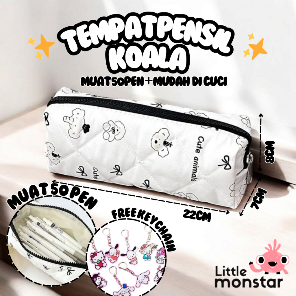 

Tempat Pensil Koala Lucu Muat 50 pen | Kotak Pensil Sekolah Simple
