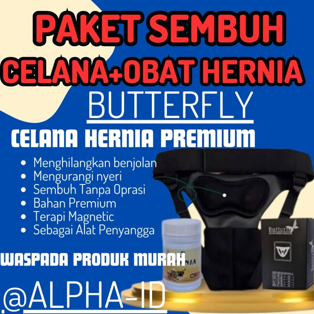 PAKET SEMBUH CELANA HERNIA BUTTERFLY ORIGINAL