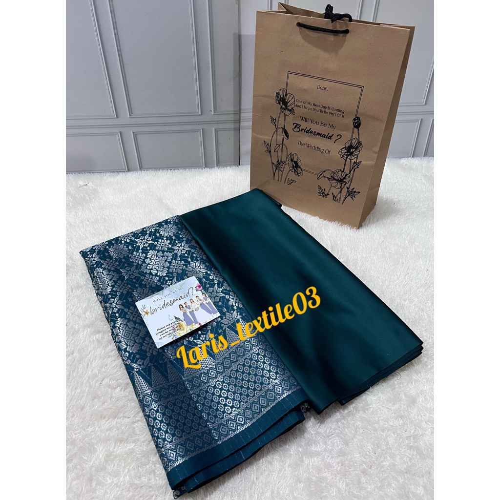 Promo.Paket Bridesmaid Terbaru Bahan Songket Tenun & Roberto Cavali / Paket Seragaman / wisuda /