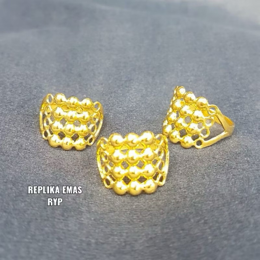 cincin merica replika emas london lapis emas 24K persis seprti emas asli