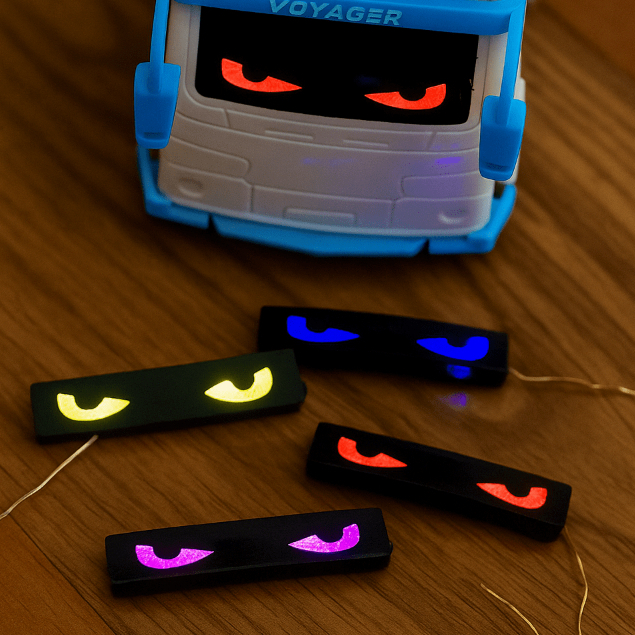 Miniatur Strobo Mata Dan Rotator Miniatur Mata Mobil dan Bus Miniatur LED 4Warna By enthusiast.bus