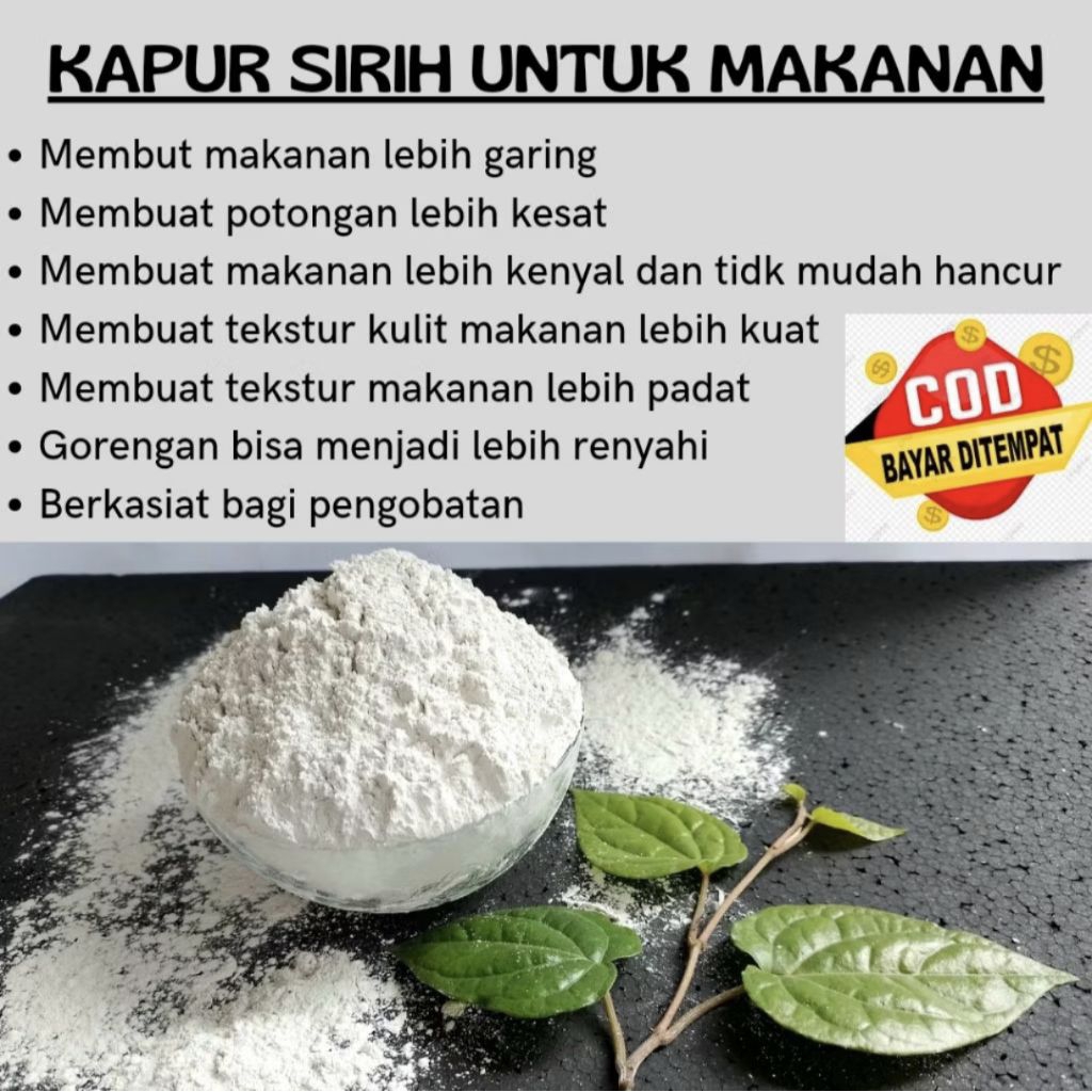 

GH | Kapur Sirih Murni 1 KG - Kualitas Terbaik Untuk Berbagai Kebutuhan
