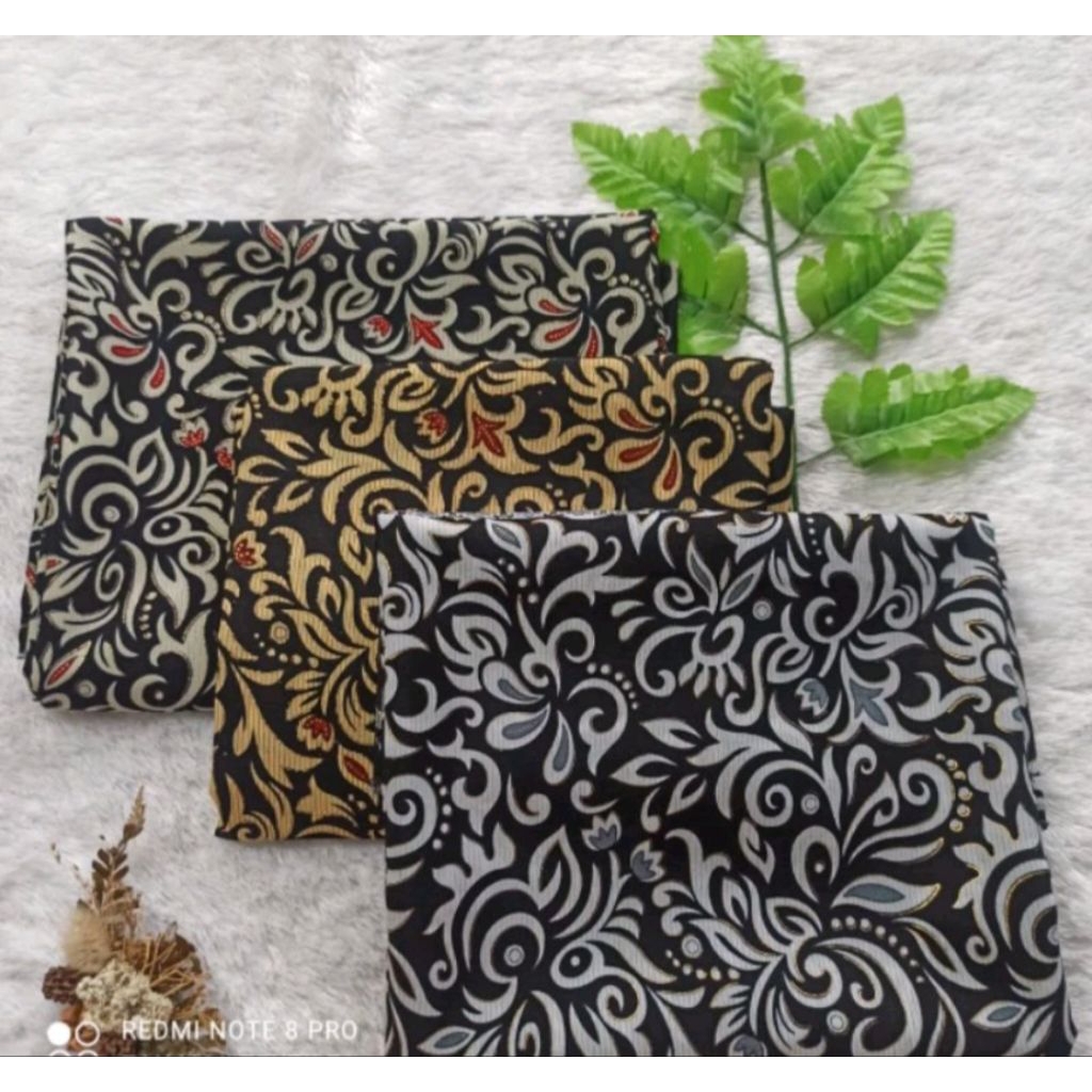 kain batik semi sutra / batik semi sutra premium / harga persetengah meter / bekal atasan dan bahawa