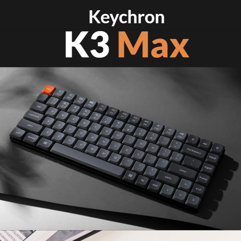 Keychron K3 Max Keyboard Mekanis Nirkabel 75% RGB