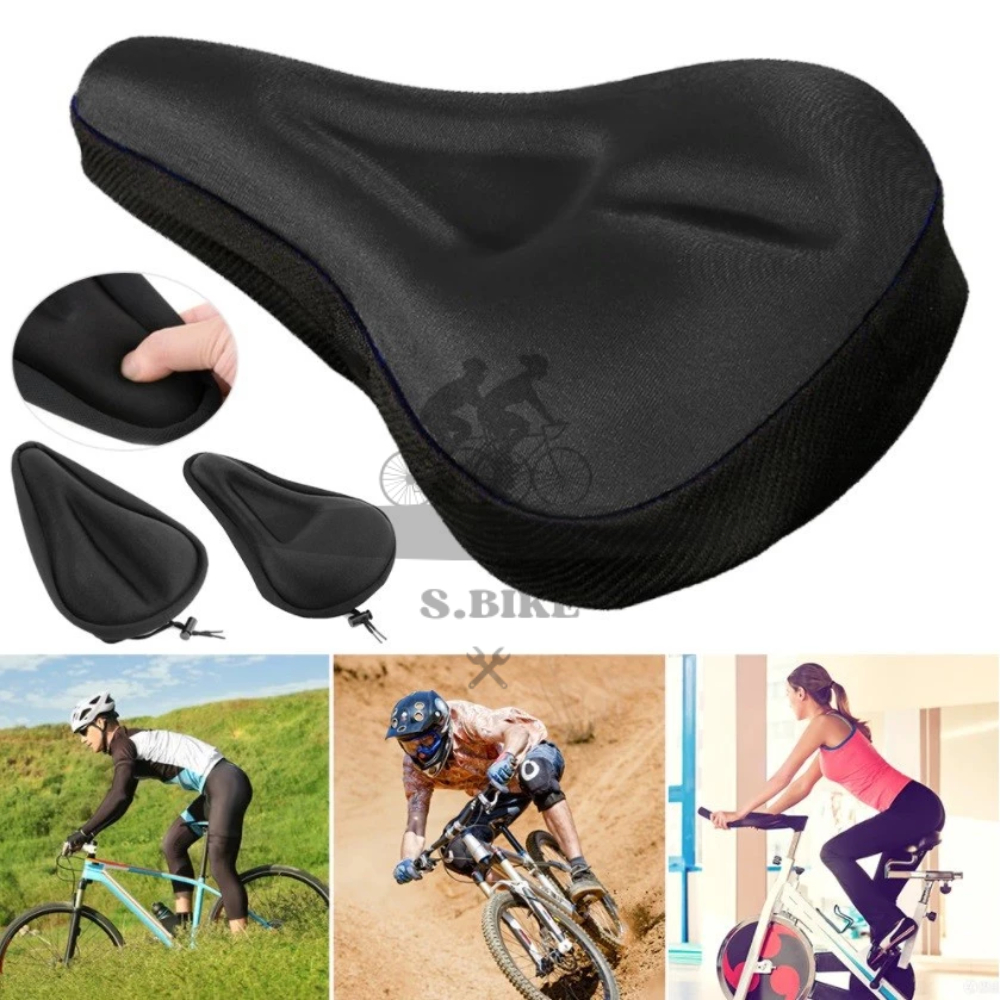 [ S.BIKE ] Jok Sadel Sepeda 3D Silicone Gel | Sarung Jok Sadel Sepeda Gunung Tebal Empuk