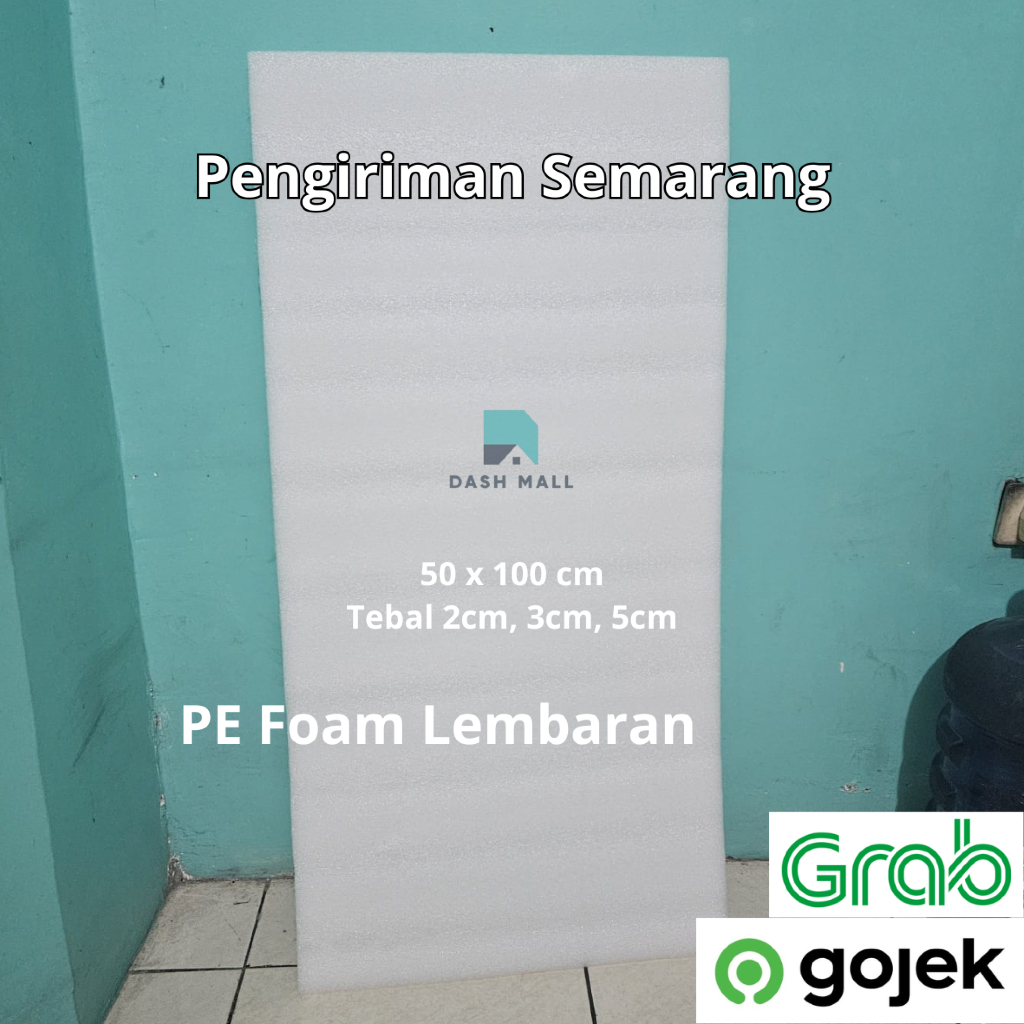 

[Kirim Luar Kota] PE Foam Lembaran 50x100cm / Polyfoam Potongan 0.5x1m Tebal 2cm 3cm 5cm / Busa Elastis