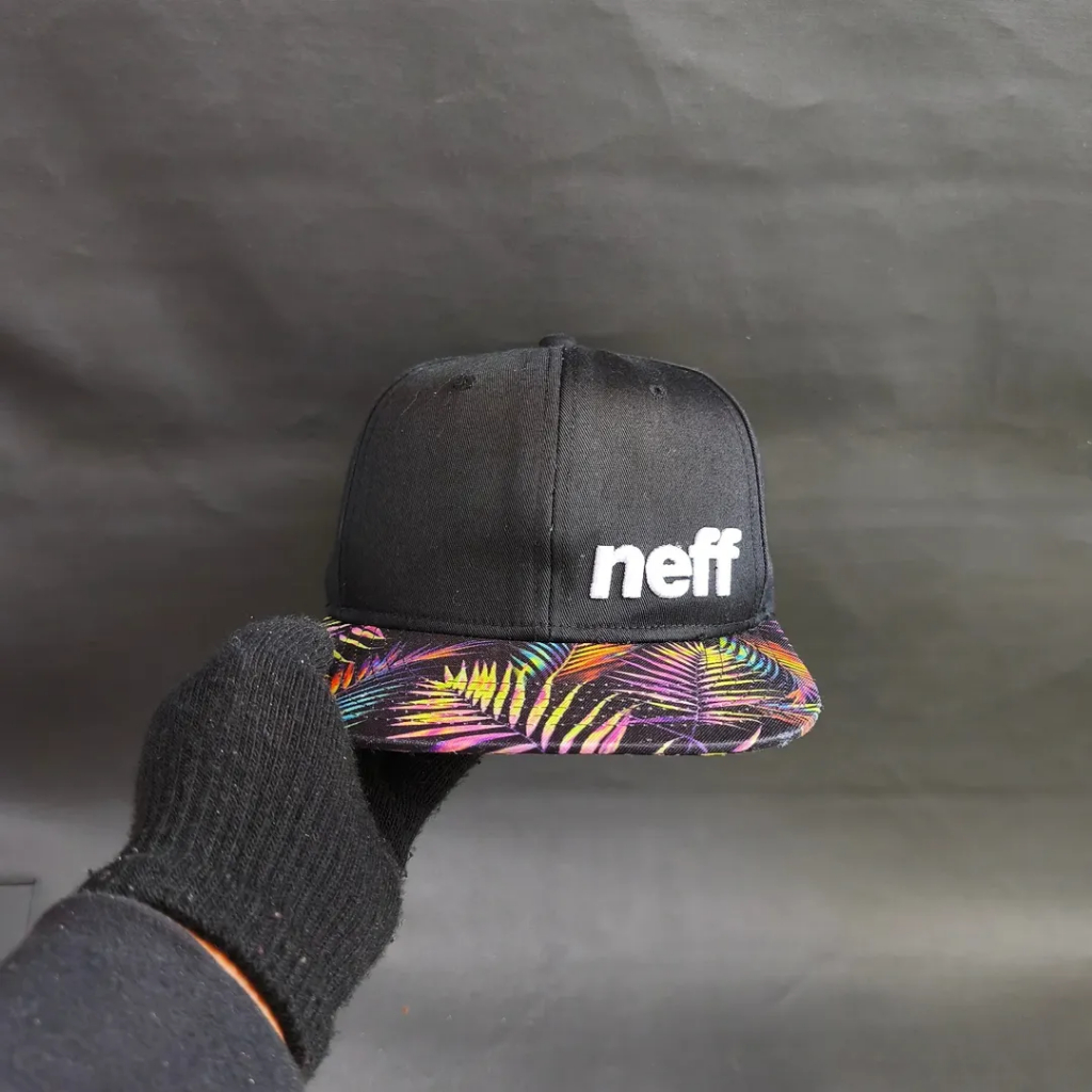 Topi Snapback Unisex Pria Wanita NEFF Visor Floral