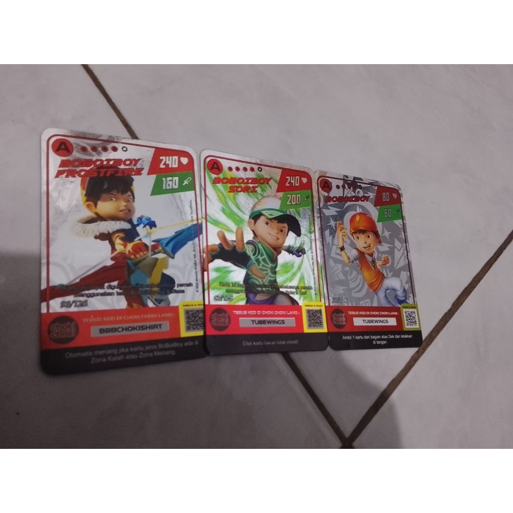 Foil card Boboiboy School & Sori & Frost Fire