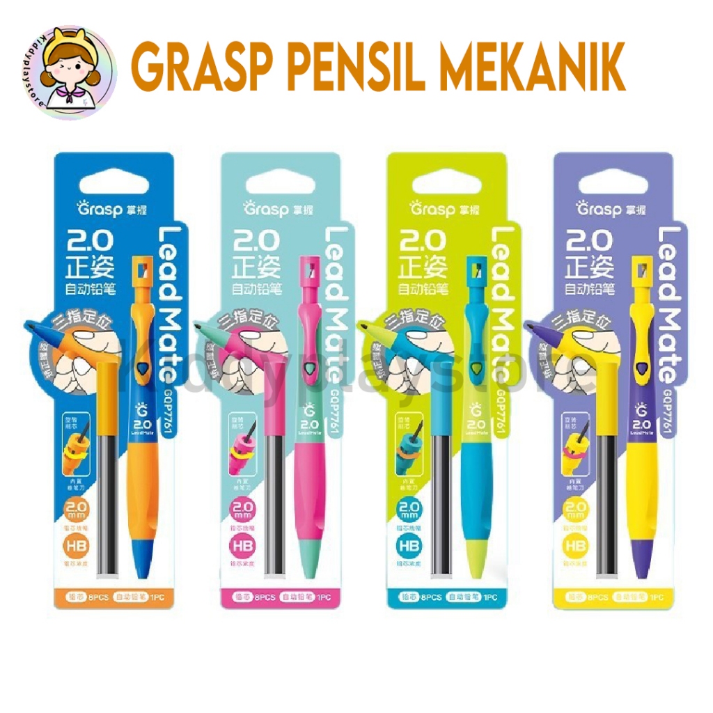 

Grasp Mechanical Pencil 2.0mm / Pensil Mekanik / Pensil Mekanik Ujung Besar