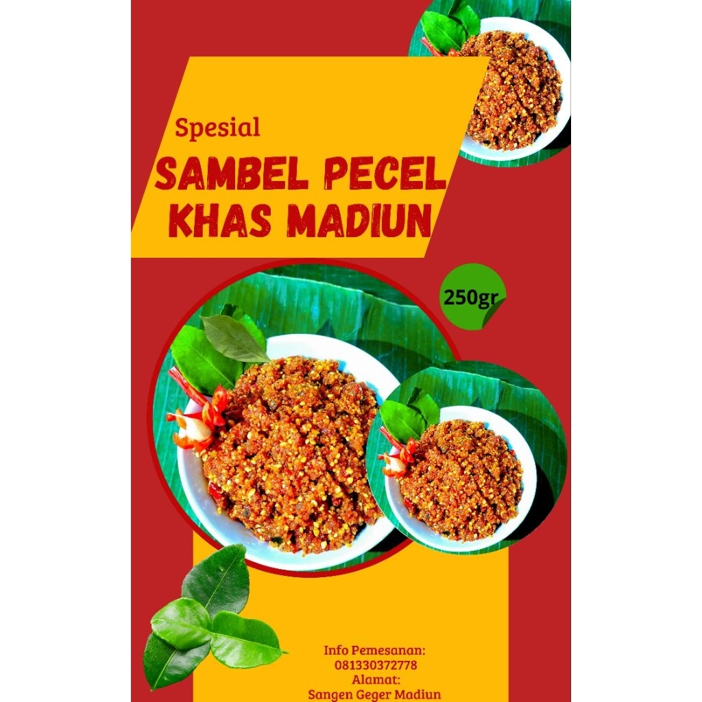 

SAMBEL PECEL SANGRAI KHAS MADIUN SAMBAL KACANG BERAT 250GR SAMPAI 1KG HALAL