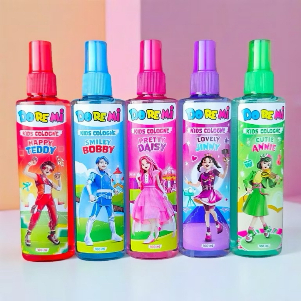 Doremi Kids Cologne Low Alcohol | Skin Moisturizer 100ml, 60ml | Parfum Murah