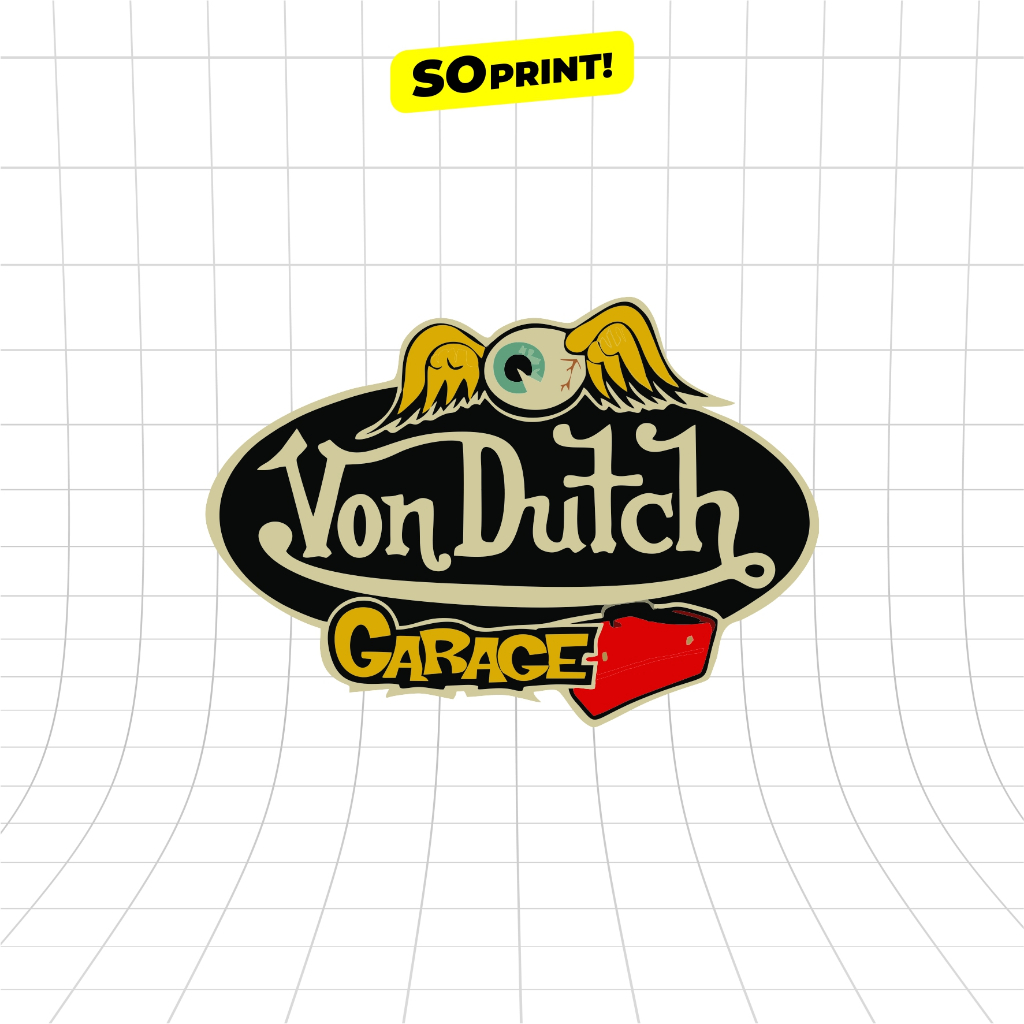 

STICKER VONDUTCH B WATERPROOF SATUAN | SO PRINT!