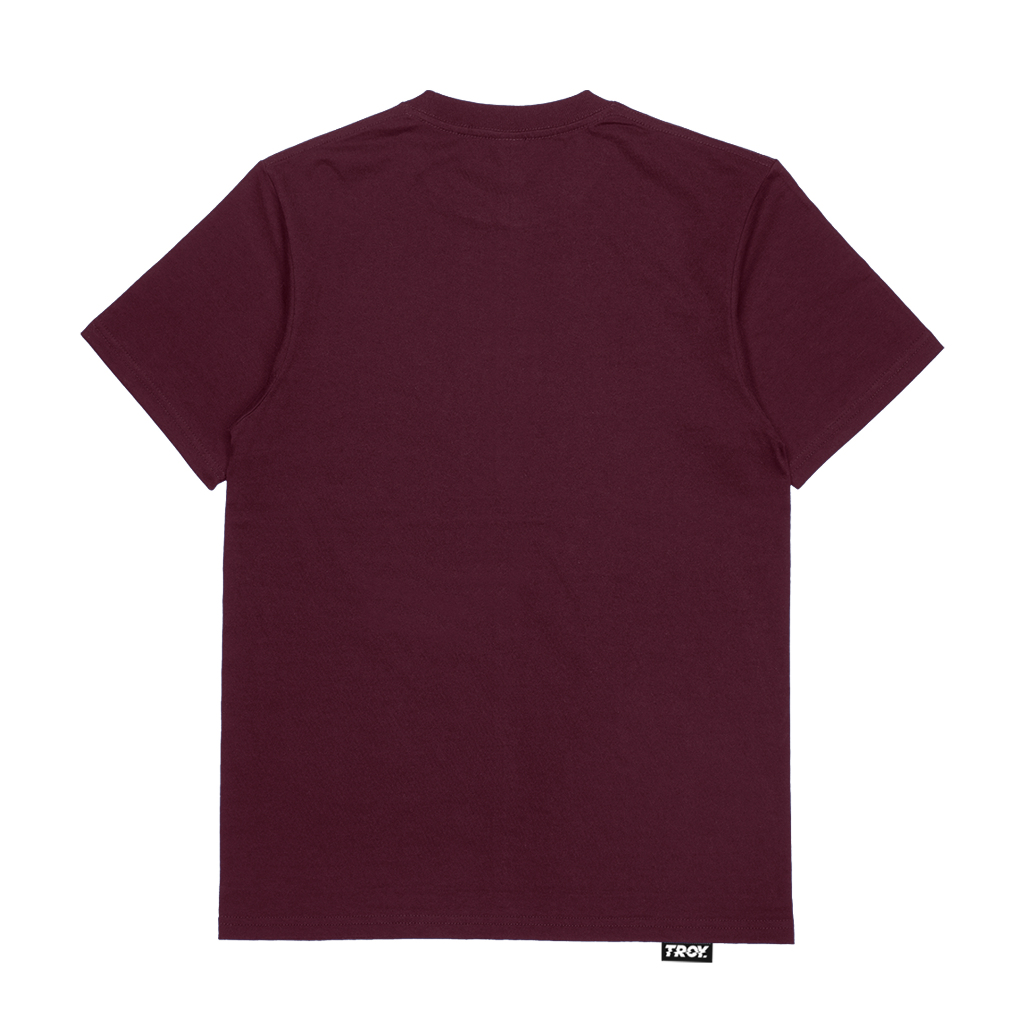 Troy Company Tshirt Maroon Sword - Kaos Lengan Pendek Kaos Merah Maroon MTD 3282