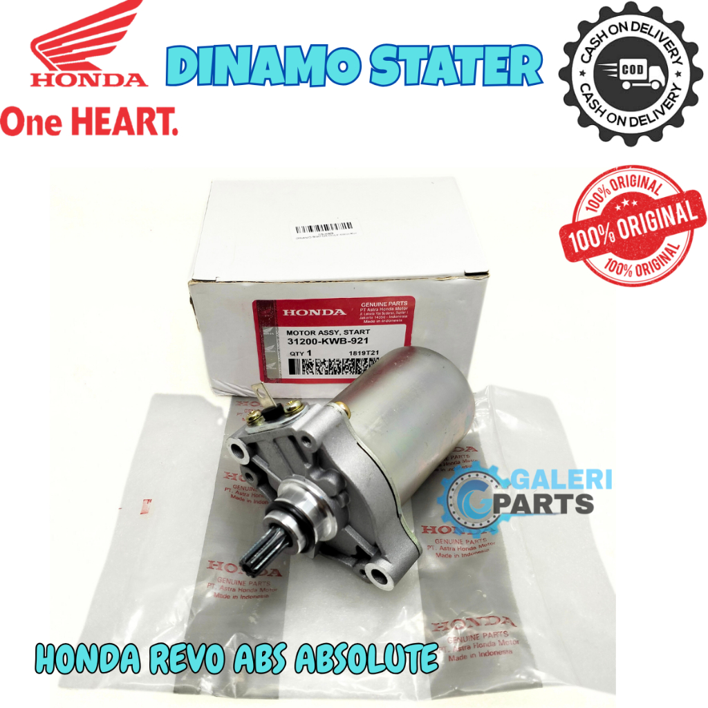 ORIGINAL DINAMO STATER HONDA REVO ABS ABSOLUTE BLADE KWB KUALITAS ASLI  PRESISI ANTI BOROS AKI MOTOR