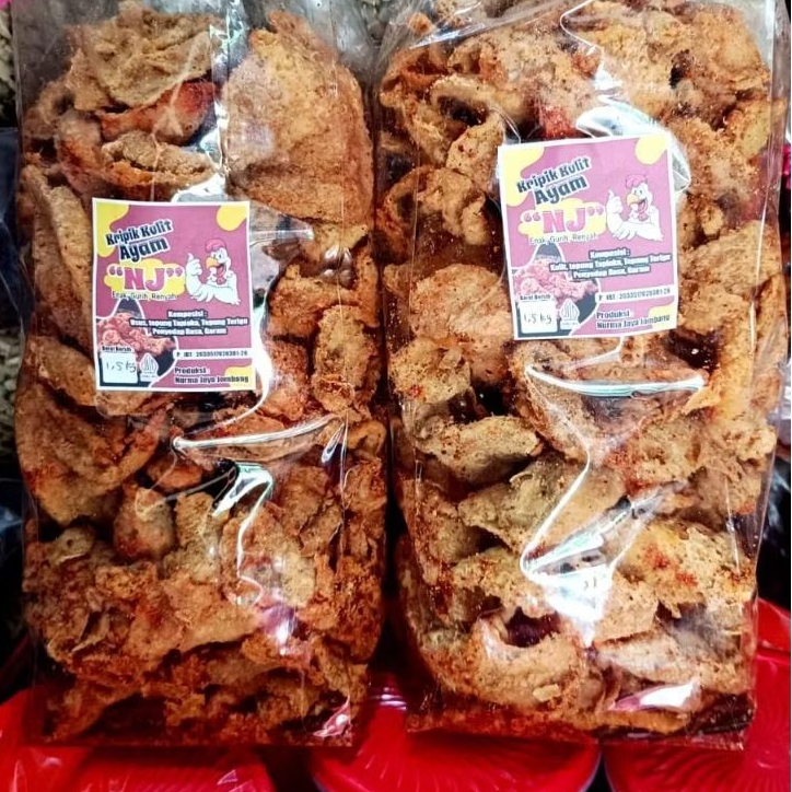 

Kripik Kulit Ayam Pedas 250 gr