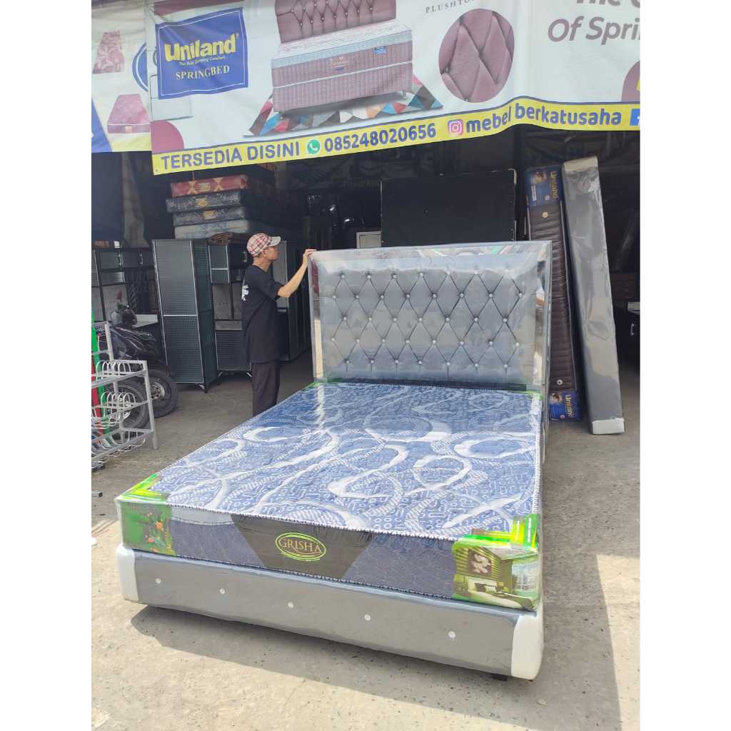 Kasur Springbed Grisha 1set Dipan