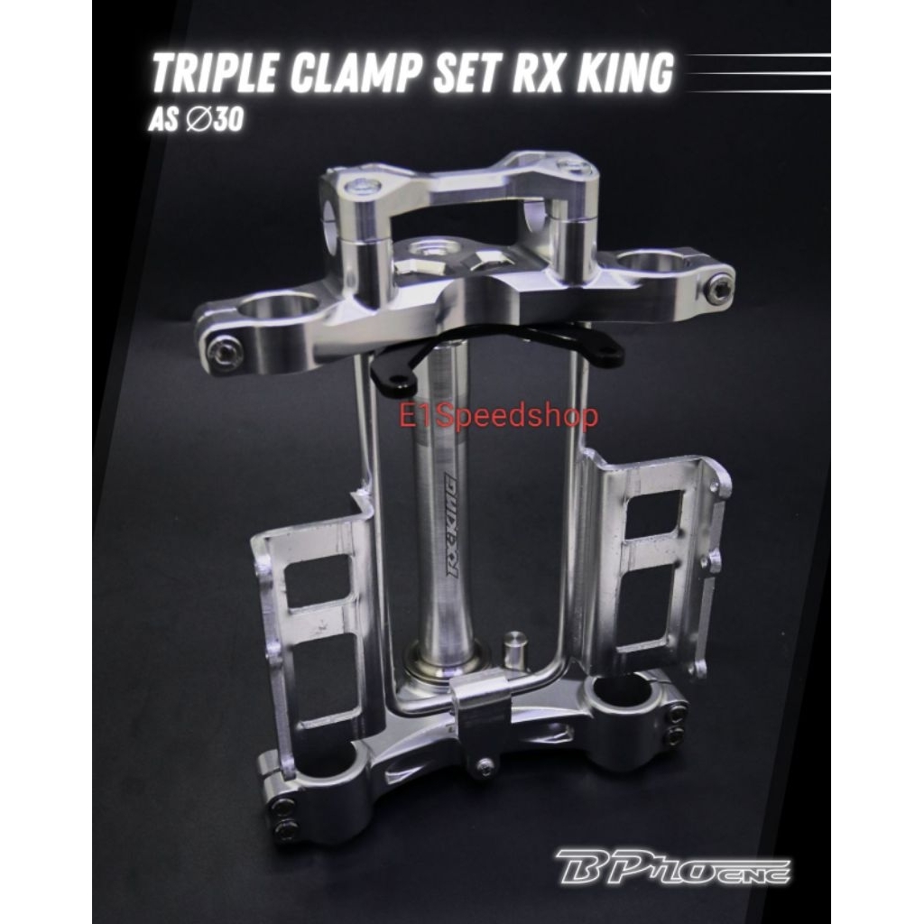 Bpro Triple Clamp Segitiga Atas Bawah Set RX King AS o 30 AS o 33 Original Bpro Almunium CNC