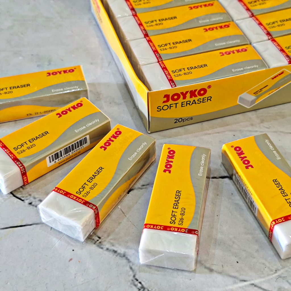 

ECER ( 5 PCS ) Penghapus Besar Putih Joyko