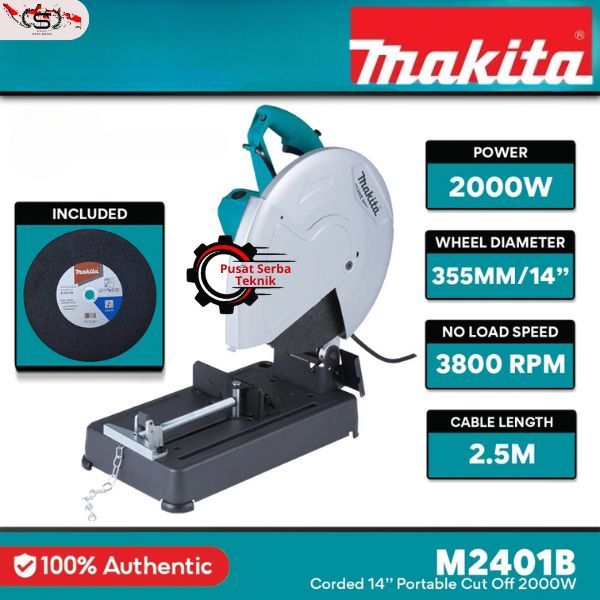 MAKTEC MT 240 CUT OFF 14" 14 INCH MESIN POTONG BESI MAKTEC MAKITA M2401B