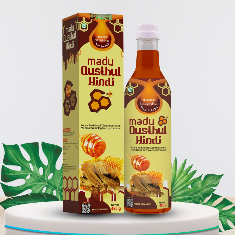 

Madu Qusthul Hindi Herbal [Tazakka] - Madu Herbal Untuk tenggorokan - Pernafasan Lancar Sesak Nafas Asma Infeksi TenggorokaN