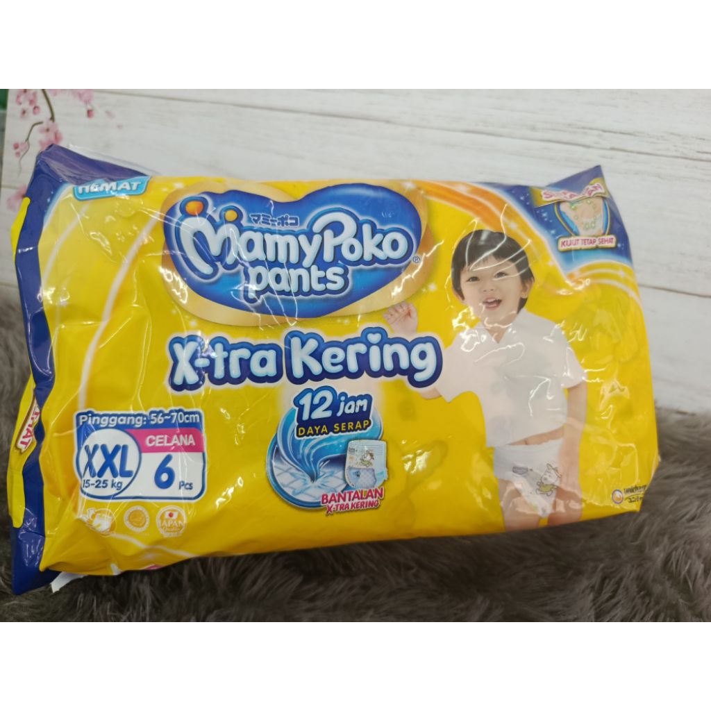 Mamypoko Pants XXL 6 | Popok Celana Bayi
