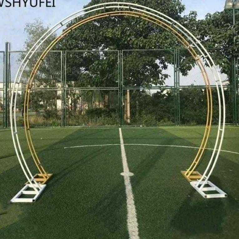 PREMIUM DEKOR backdrop flowers setengah lingkaran BESI PREMIUM