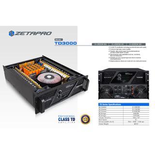 POWER AMPLIFIER ZETAPRO TD3000 / Power Ampli Zetapro TD 3000 / Zetapro Original