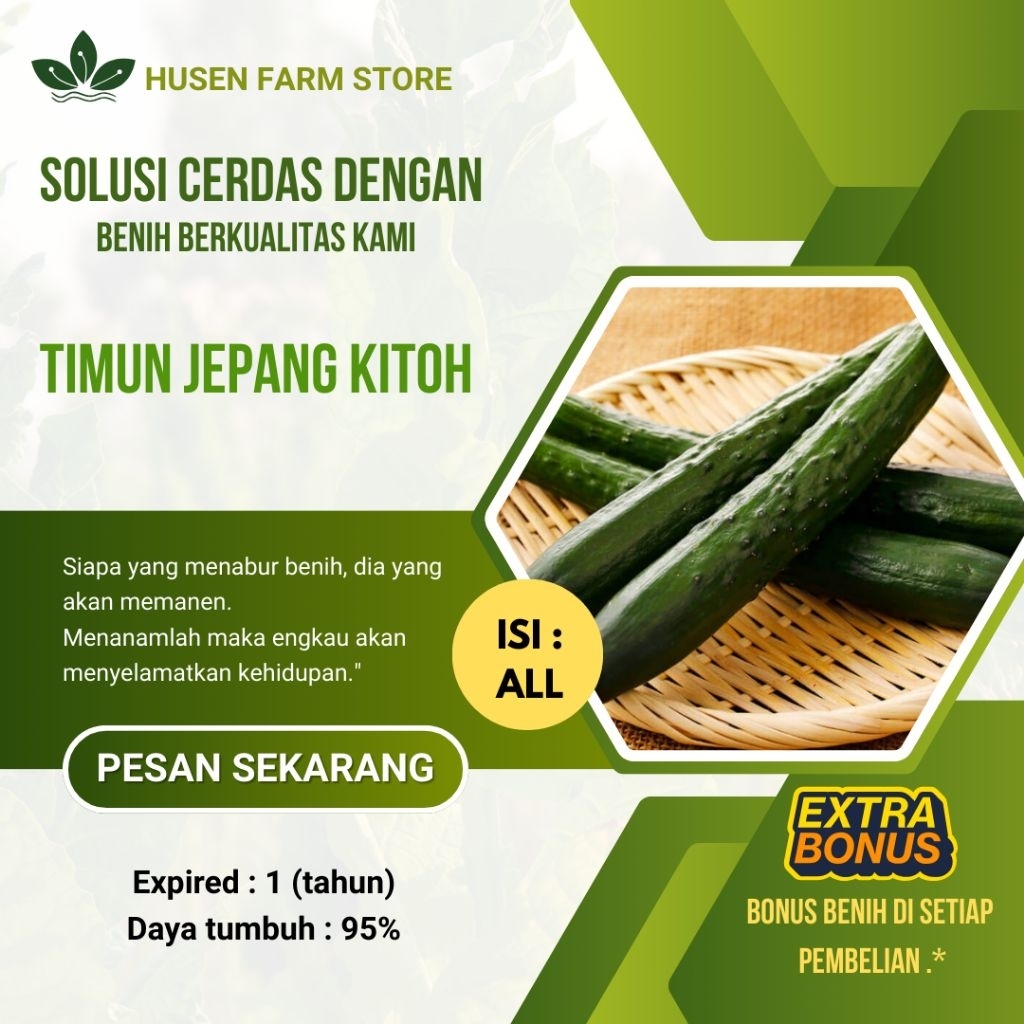 paket biji benih timun jepang kitoh unggul>banyak pilihan