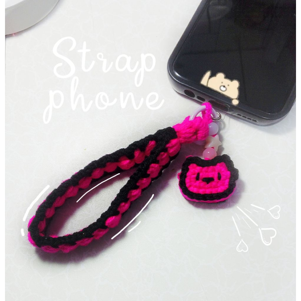 STRAP PHONE RAJUT KUCING