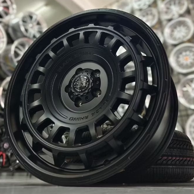 Velg Mobil Ring 17 Black Rhino Matte Black PCD 5x114,3 untuk CR-V HRV