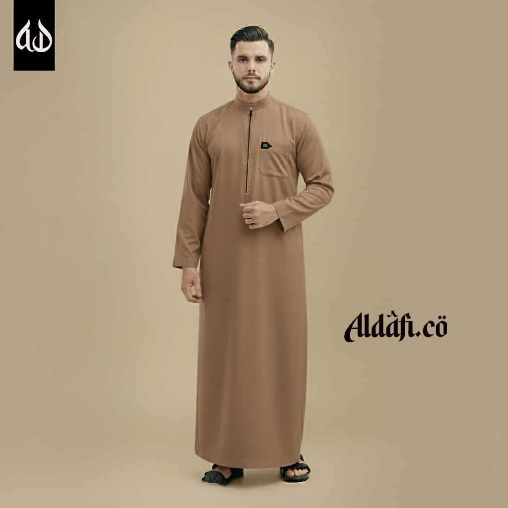 Original Jubah Muslim Pria Motif List - Baju Gamis Pria Dewasa - Koko Pria Dewasa - Baju Lebaran