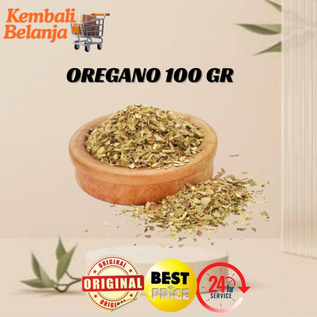

Daun Oregano Kering/ Oregano Flakes Dried 100 Gram