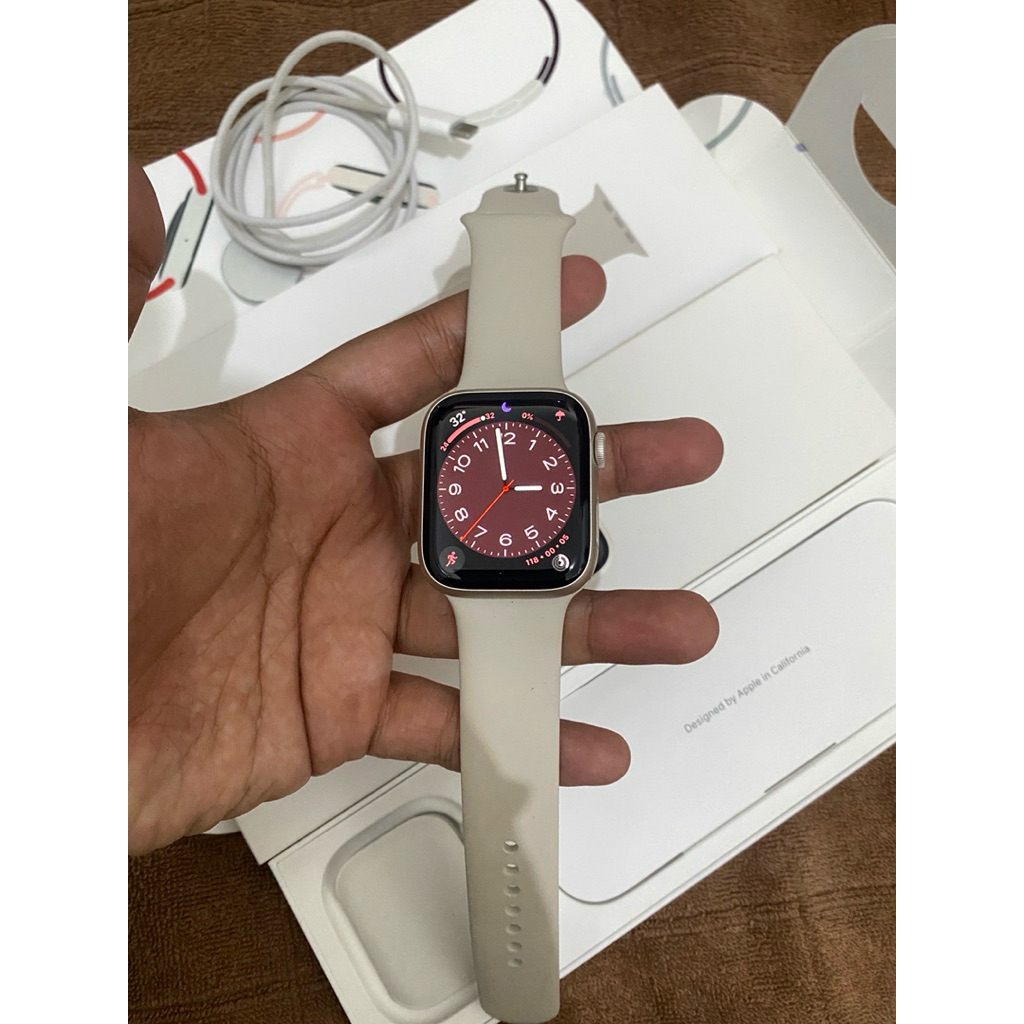 Apple watch series 9 45mm starlight ibox fullset