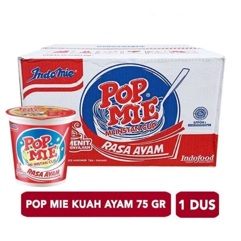 

POP MIE KUAH AYAM 1 DUS ISI 24 PCS