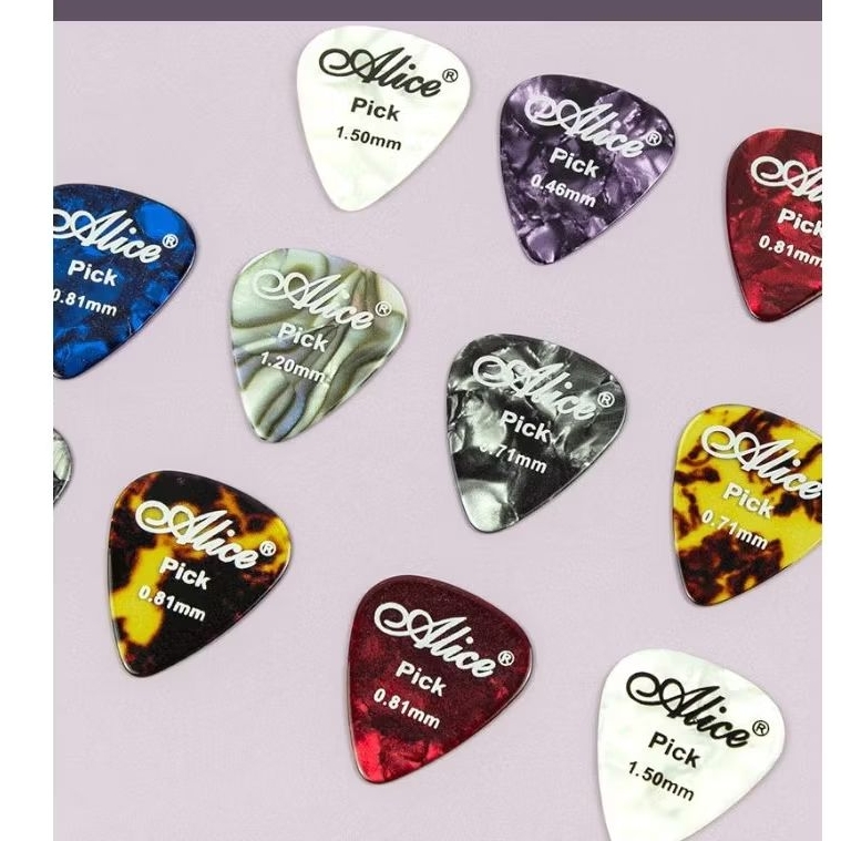 Alice (isi 3)guitar pick/pick gitar akustik dan elektrik 0,7MM dan 0,2MM