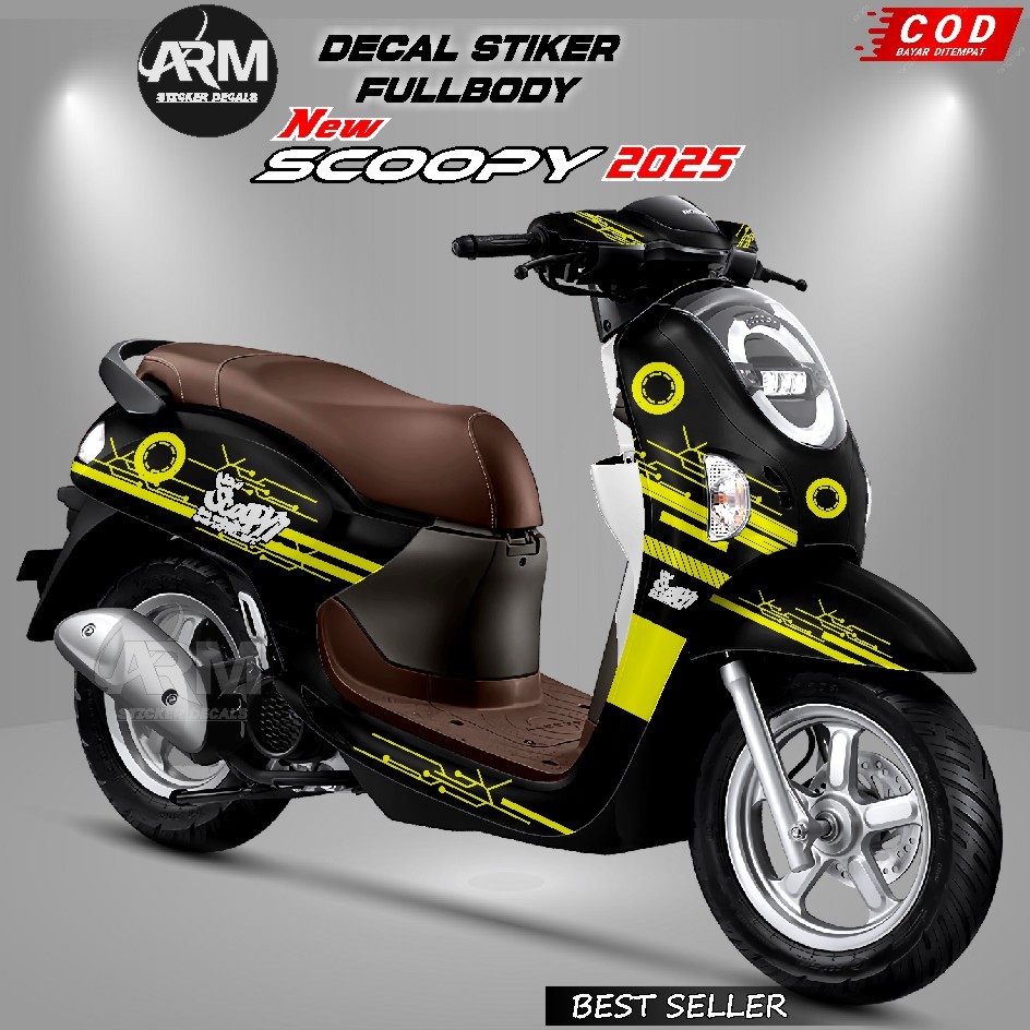 COD Sticker Decal Full Body Honda Scoopy Terbaru Tahun 2025 Sticker Full Body Scoopy 2025 Motif Styl