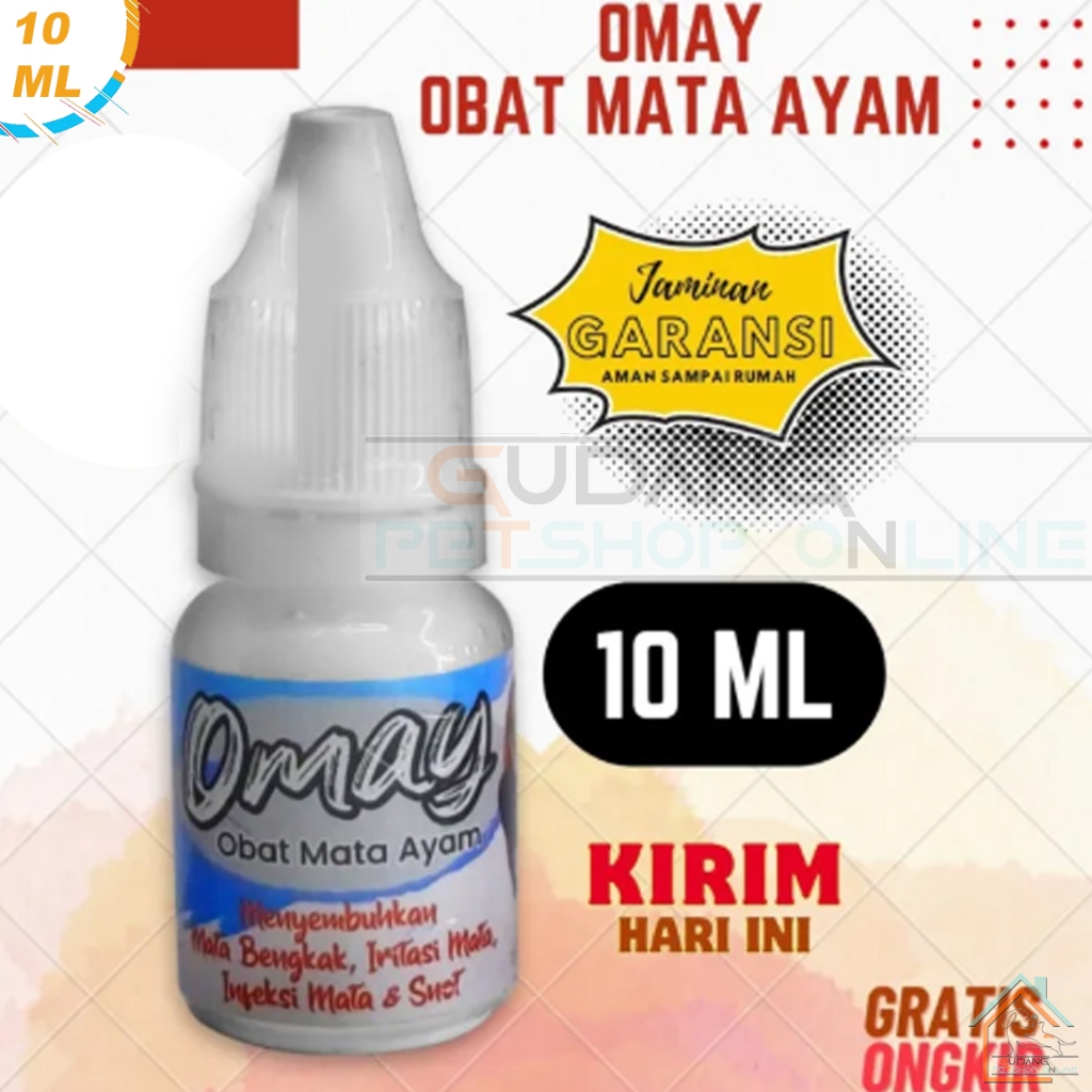 Omay Obat Sakit Mata Ayam 10ml Obat Tetes Mata Ayam Jago Laga Aduan Petarung Jantan Bangkok Ternak B